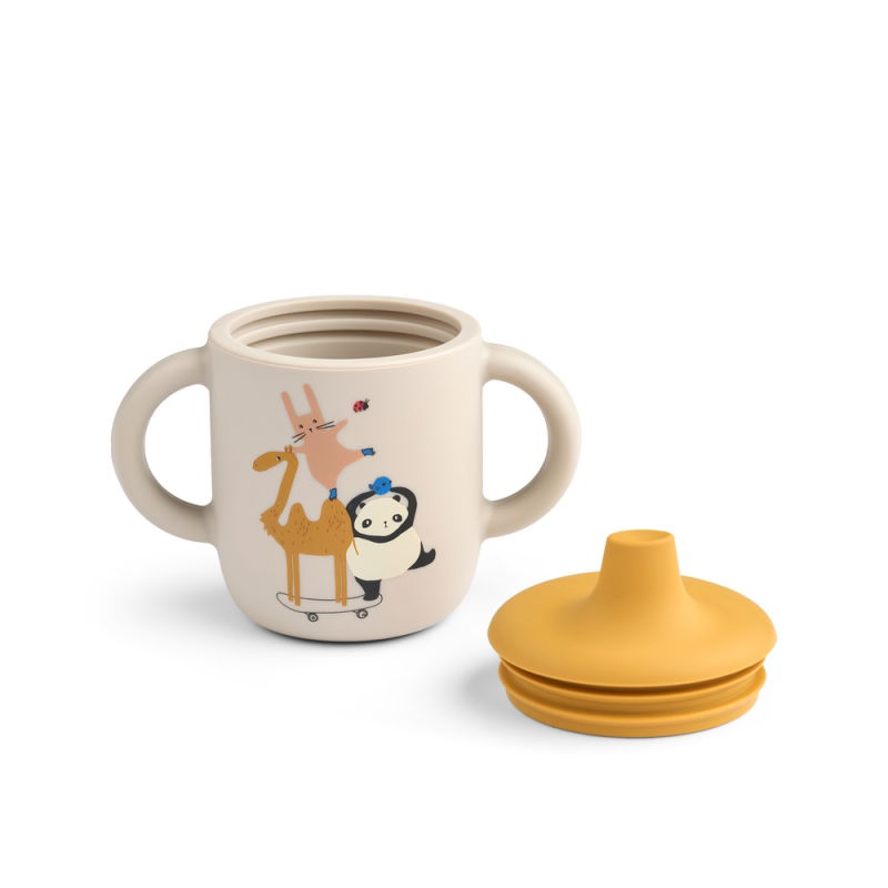 Tasse à bec silicone | Around the world