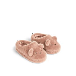 Chaussons peluche ours | Rose - Liewood