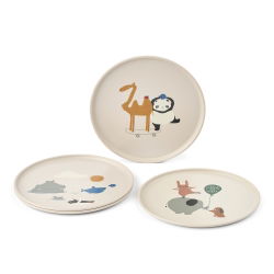 4 assiettes plates Remco | Around the world