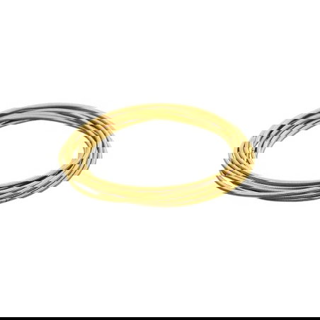 Lot de 5 bracelets ressort | Acier doré - Merveilles du monde