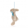 Doudou à suspendre | Lapin bashful beige