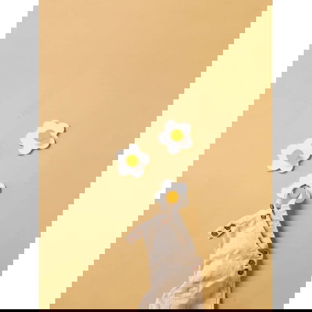 Crochets fleur blanche 3 pièces - Kid's concept