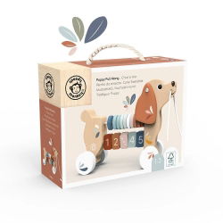 Jouet en bois à tirer | Chiot