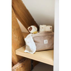 Trousse de toilette Cloudy Rib | Milky Coffee