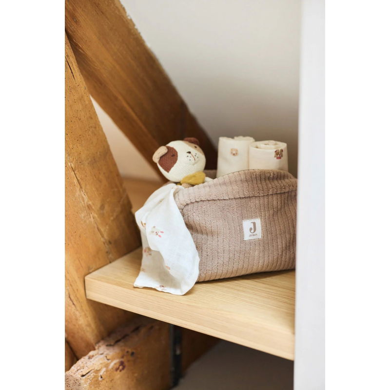 Trousse de toilette Cloudy Rib | Milky Coffee