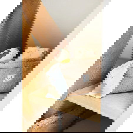 Trousse de toilette Cloudy Rib | Milky Coffee - Jollein