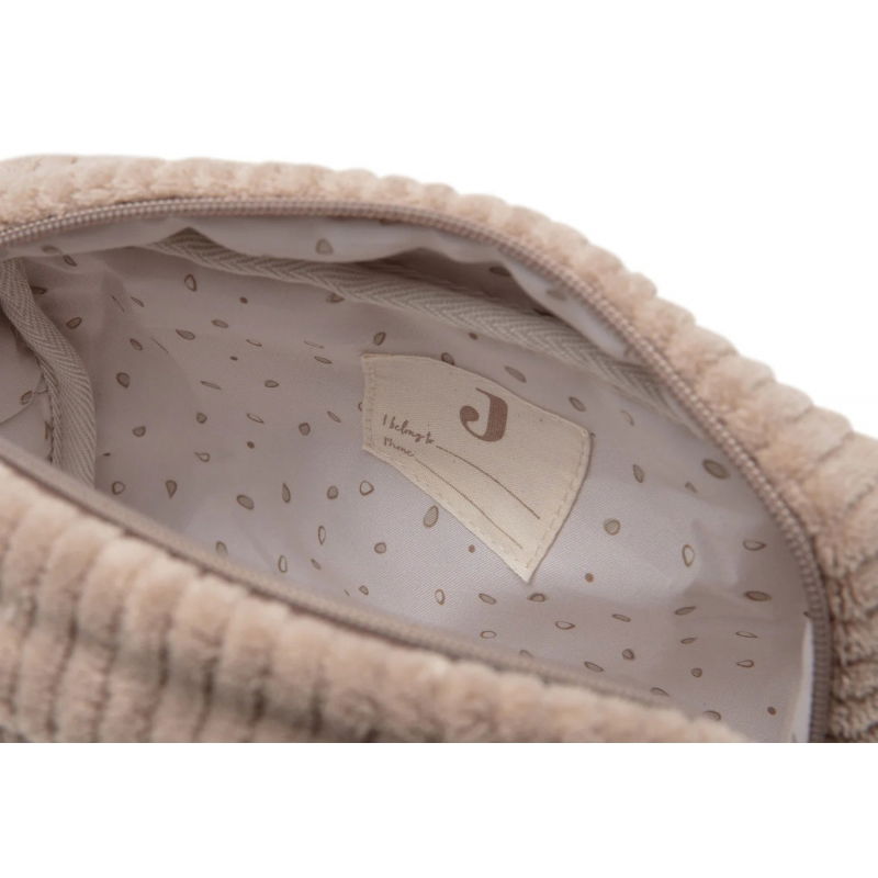 Trousse de toilette Cloudy Rib | Milky Coffee