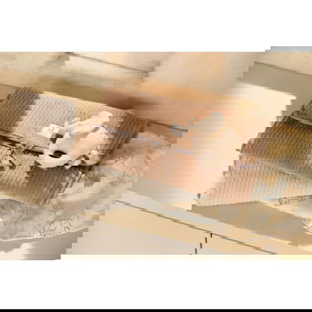 Tapis à langer Cloudy Rib | Oatmeal - Jollein