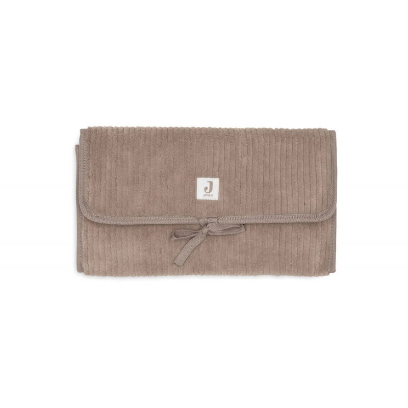 Tapis à langer Cloudy Rib | Milky Coffee - Jollein