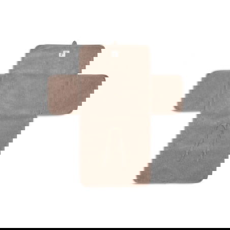 Tapis à langer Cloudy Rib | Milky Coffee - Jollein