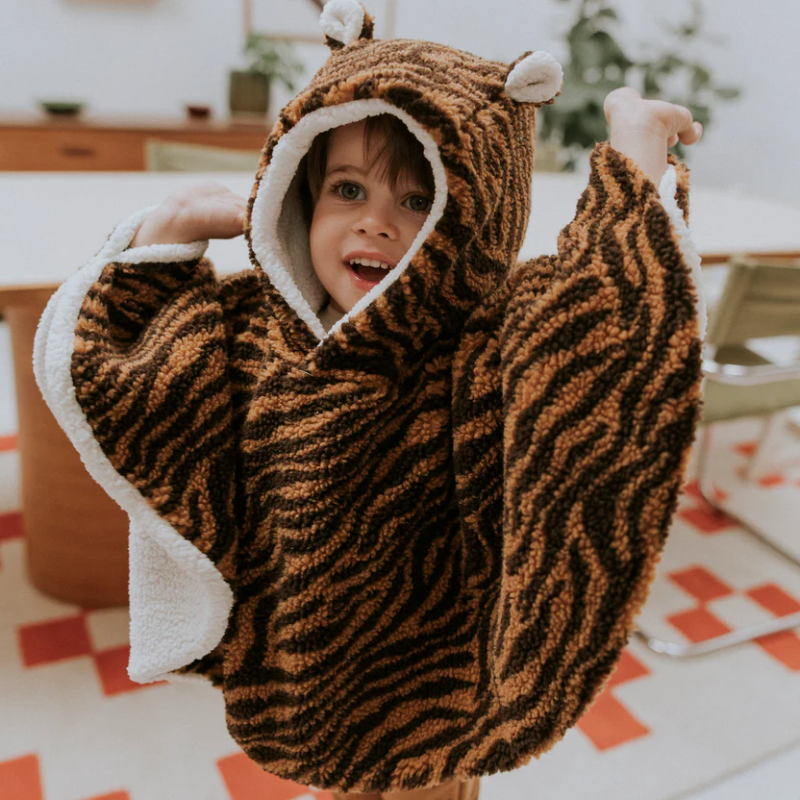 Poncho teddy | Tigre