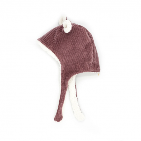 Bonnet oreilles velours | Parme - Rien que des bêtises