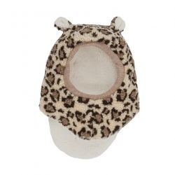 Cagoule oreilles teddy | Leopard