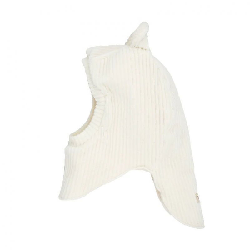 Cagoule oreilles velours | Ecru