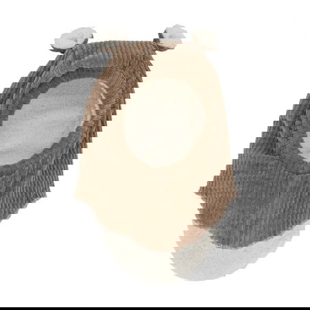 Cagoule oreilles velours | Taupe - Rien que des bêtises