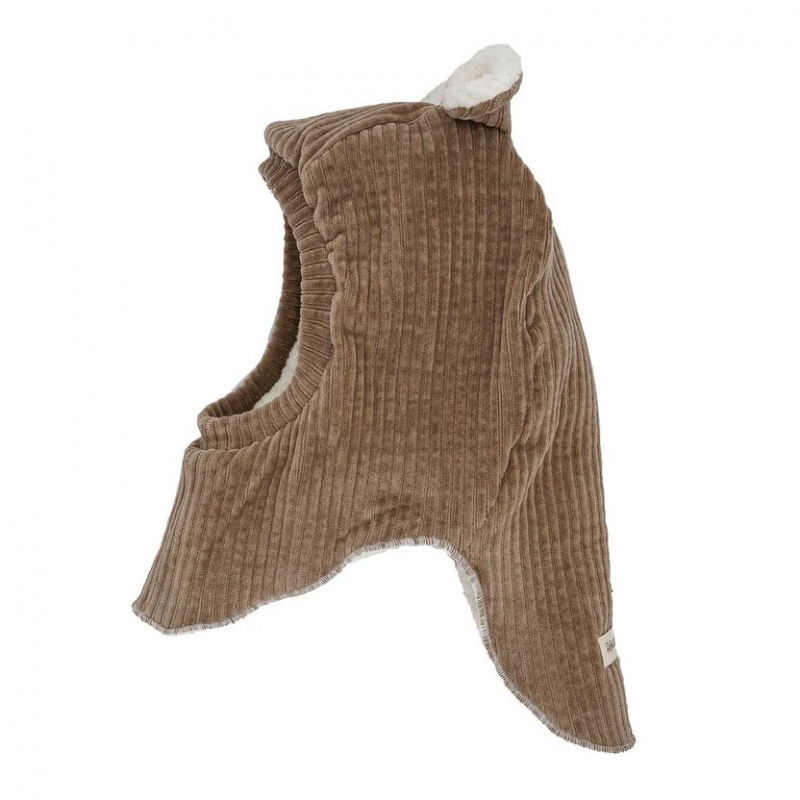 Cagoule oreilles velours | Taupe