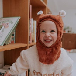 Cagoule oreilles velours | Paprika