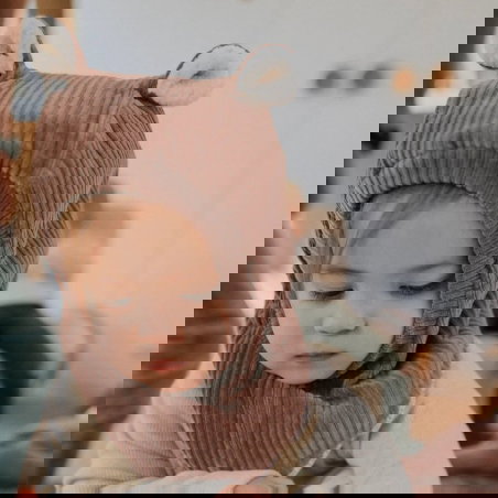 Cagoule oreilles velours | Parme - Rien que des bêtises