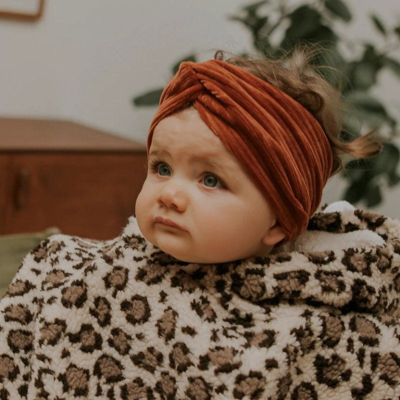 Bandeau en velours | Paprika