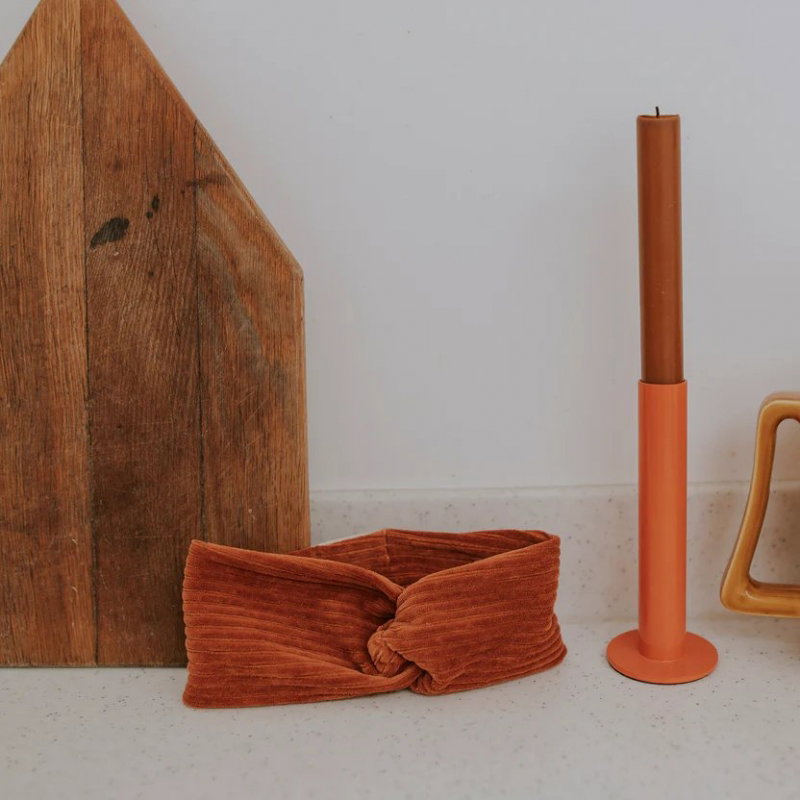 Bandeau en velours | Paprika