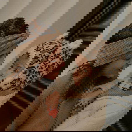 Bandeau en velours | Taupe - Rien que des bêtises