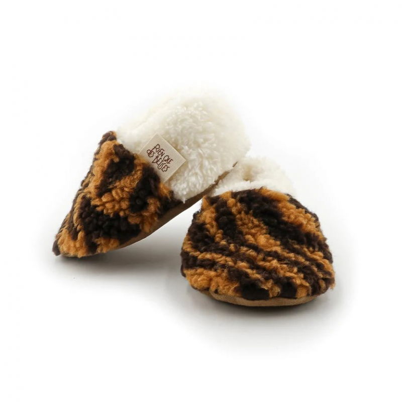 Chaussons teddy | Tigre