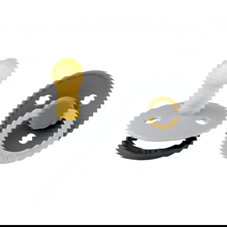 2 Tétines Bibs rondes colour | Fusion Nuage et fer - Bibs