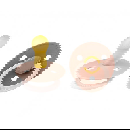 2 Tétines Bibs rondes colour | Fusion Blush et Woodchuck - Bibs