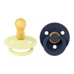 2 Tétines Bibs rondes | Luna et blue space