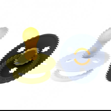 2 Tétines Bibs rondes | Luna et blue space - Bibs