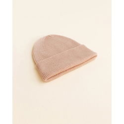 Bonnet Beanie en laine | Rose
