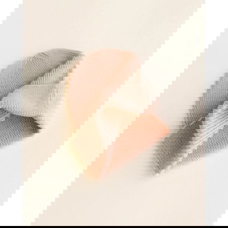 Bonnet Beanie en laine | Rose - Hvid