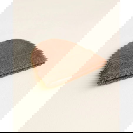 Bonnet Beanie en laine | Mocha - Hvid