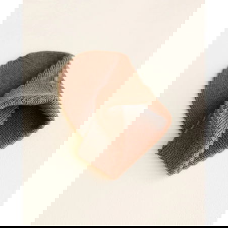 Bonnet Beanie en laine | Mocha - Hvid