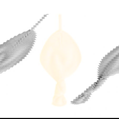 Doudou - Attache-tétine Titi | Abricot - Hvid