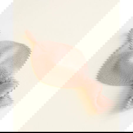 Doudou - Attache-tétine Titi | Abricot - Hvid