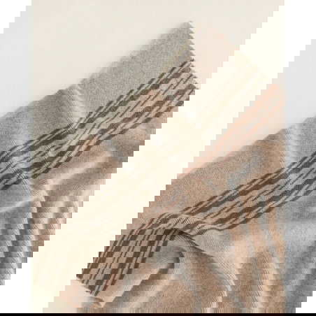 Couverture Gilbert | Sable et noix - Hvid