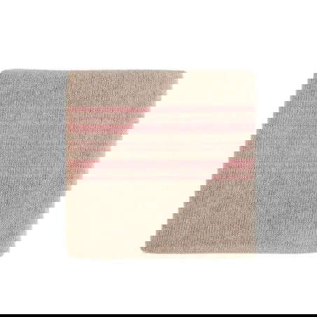 Couverture Gilbert | Sable et rose - Hvid