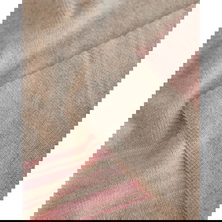 Couverture Gilbert | Sable et rose - Hvid