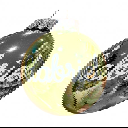 Boule de Noël personnalisée | Vert brillant - Little cecile