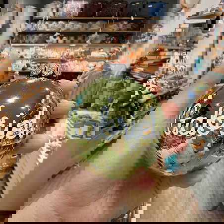 Boule de Noël personnalisée | Vert brillant - Little cecile