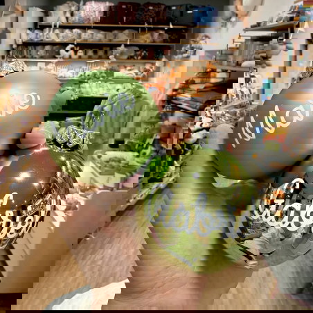 Boule de Noël personnalisée | Vert brillant - Little cecile