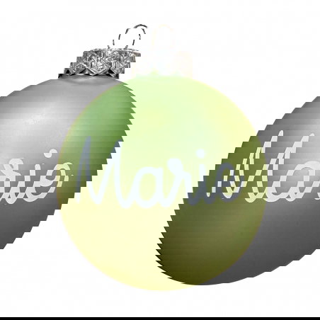 Boule de Noël personnalisée | Vert Mat - Little cecile