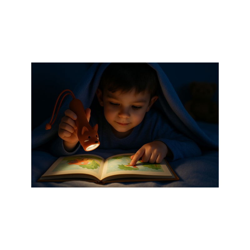 Lampe de poche silicone | Renard