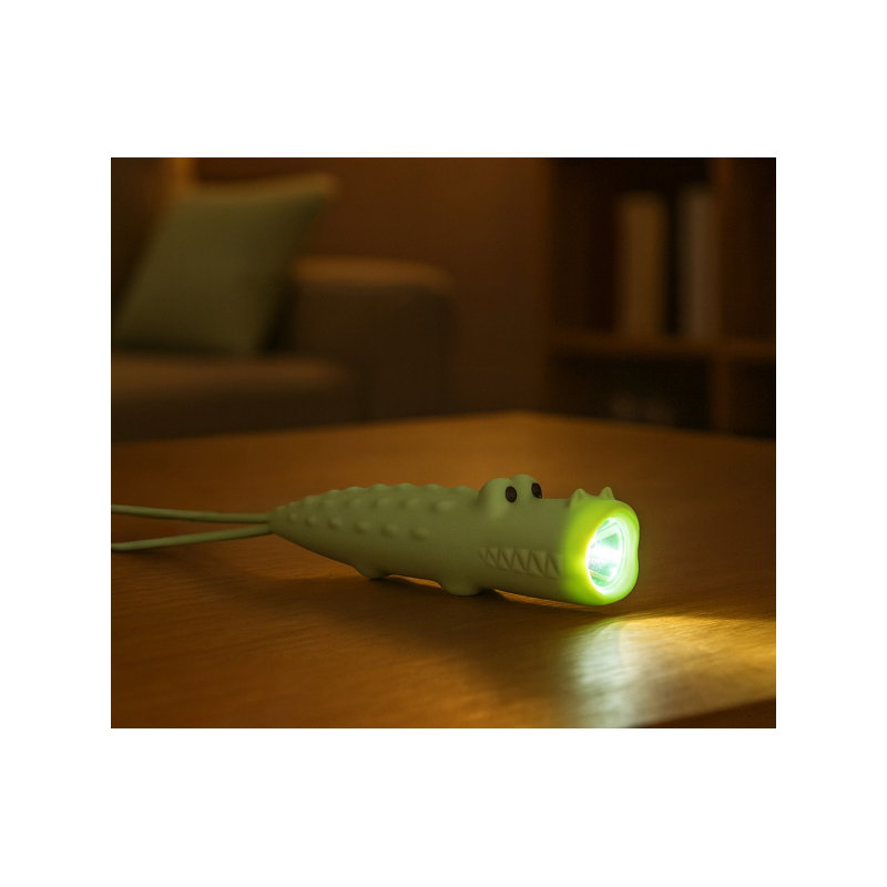Lampe de poche silicone | Crocodile