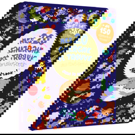 Cherche et trouve des tout-petits | Mes 20 dans le noir - Auzou