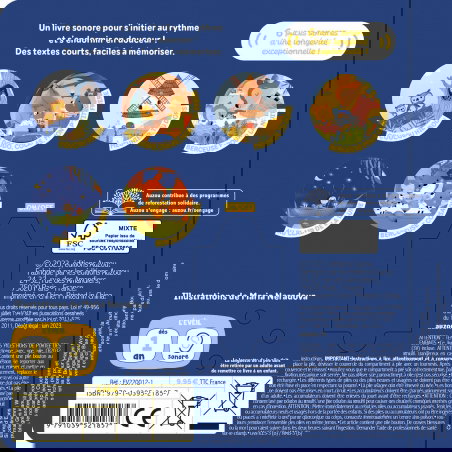 Livre sonore | Mes premières berceuses - Auzou