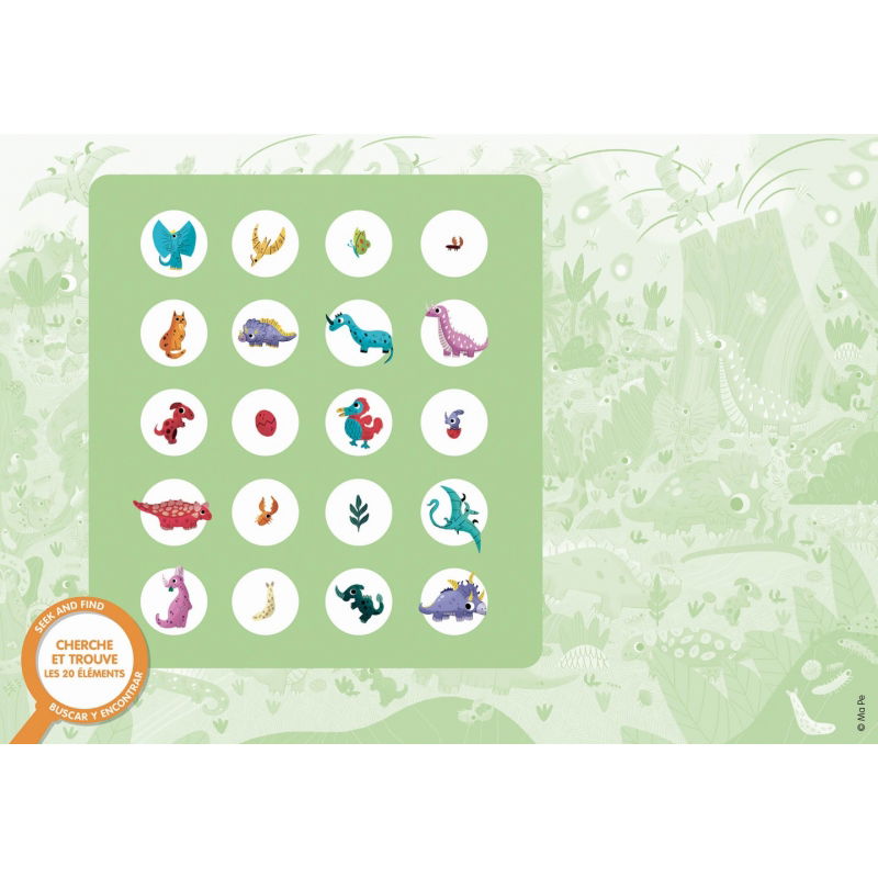 Puzzle cherche et trouve des tout-petits 54 pièces | Les dinosaures