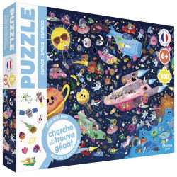 Puzzle cherche et trouve 100 pièces | Espace