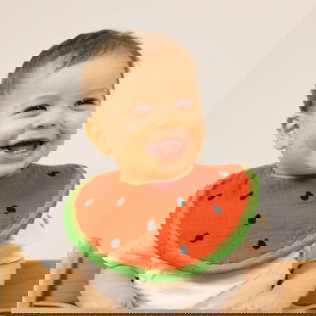 Bavoir coton | Wally la Pastèque - Oli and Carol